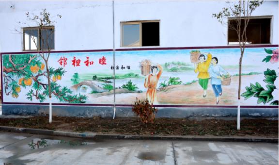 潜江乡镇文化墙 乡风文明焕发新活力